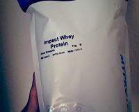 Myprotein Impact Whey Verpackung Vorderseite